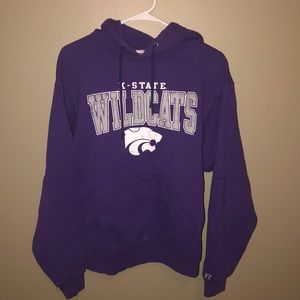 Russell K-State Wildcats Purple Hoodie Sweater